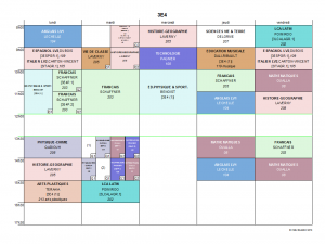Emplois du temps des classes de 3ème – Rentrée 2018 | Collège Pierre ...